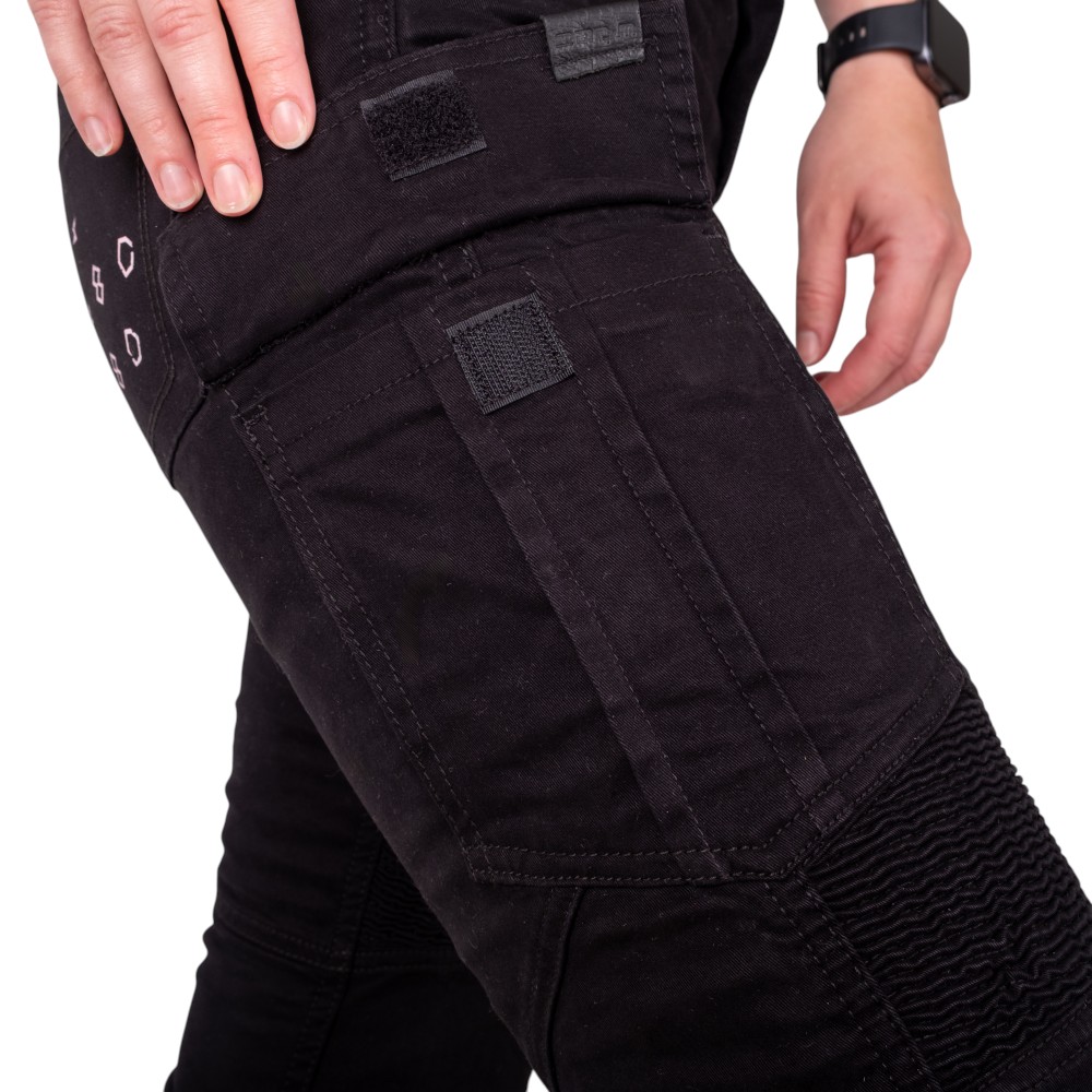 Dámské moto jeansy W-TEC Komehana černá 42/32 (obrázek 8)