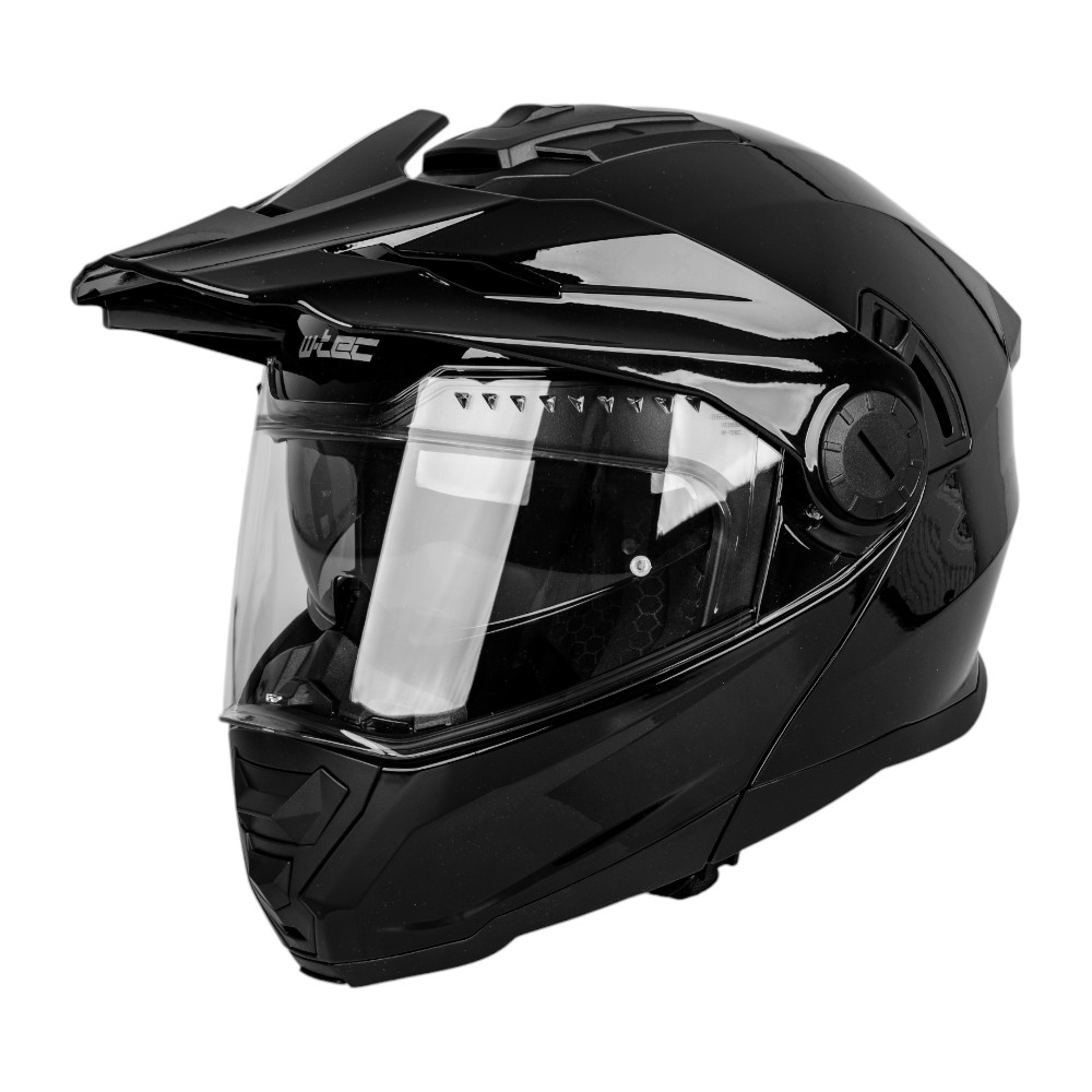 Výklopná enduro přilba W-TEC Biscaia P/J  černá lesk  XS (53-54)