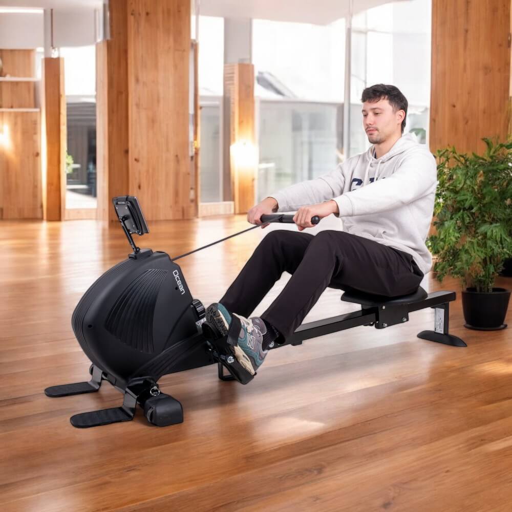 Veslařský trenažér inSPORTline Ocean černá - Obrázek 3