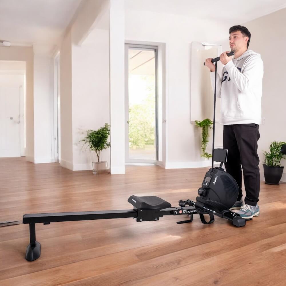 Veslařský trenažér inSPORTline Ocean černá - Obrázek 4