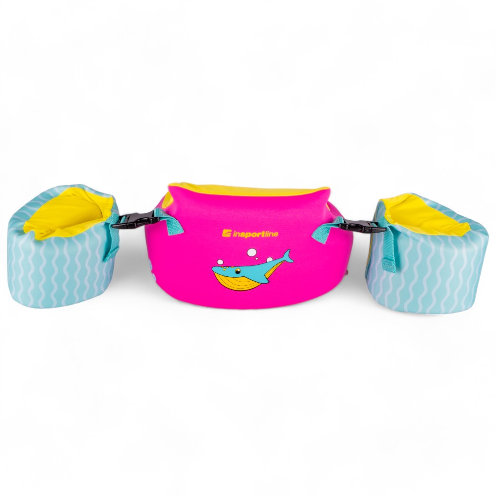 Dětský plovací top s rukávky 2v1 inSPORTline Banarito růžová - Obrázek 5
