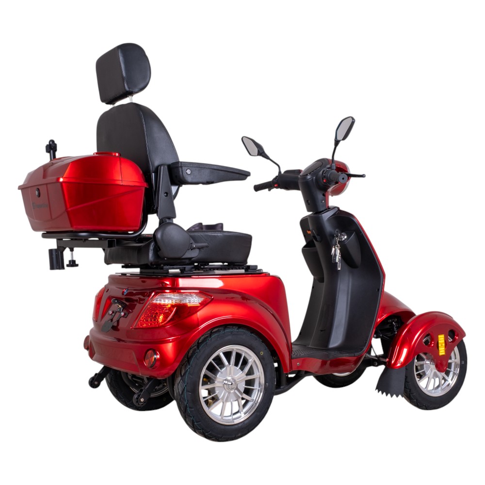 Elektrický čtyřkolový vozík inSPORTline Antun levandulově stříbrná - Obrázek 6