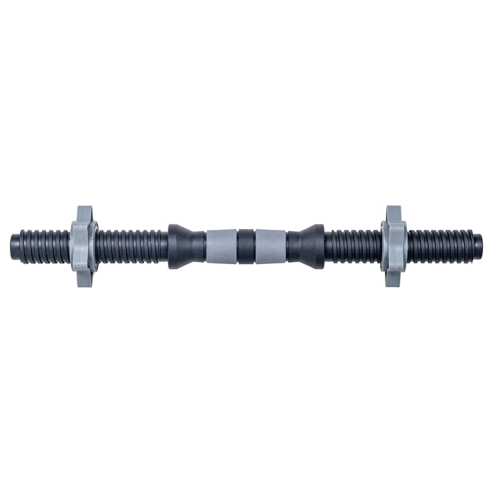 Hřídel na jednoruční činku inSPORTline Plafor 41cm/30mm plastová, se závitem a objímkami