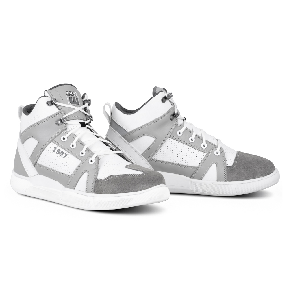 Moto boty W-TEC Arimes bílo-šedá 41