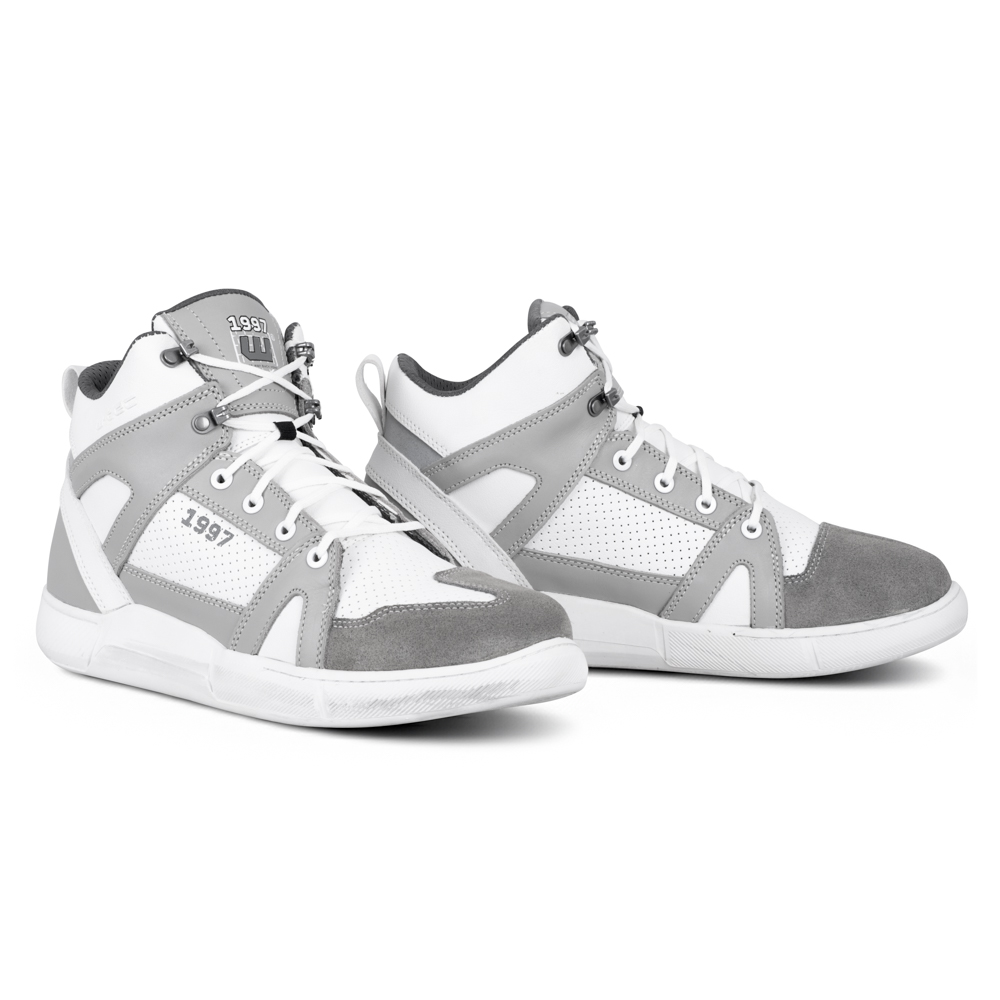 Moto boty W-TEC Arimes bílo-šedá 42