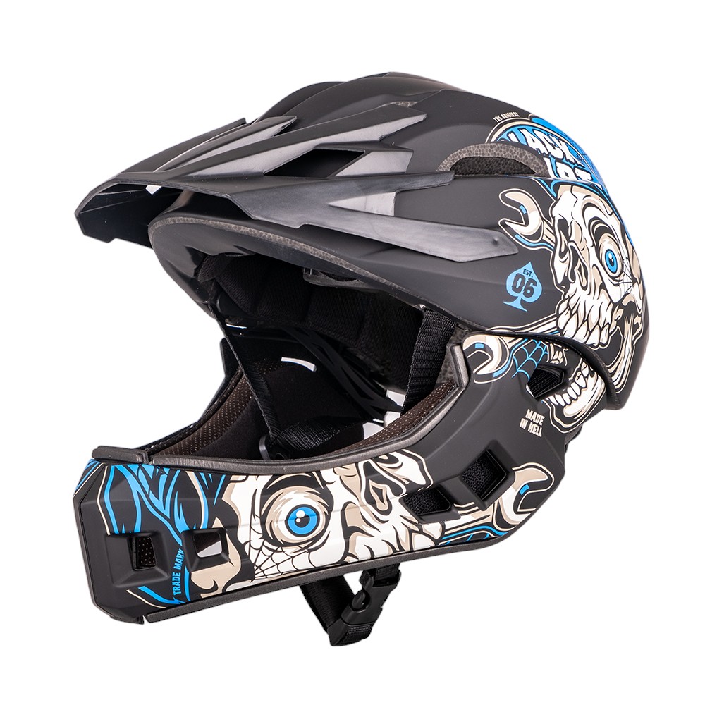 Dětská downhill přilba W-TEC Delgada Golden Stars XS (48-52)