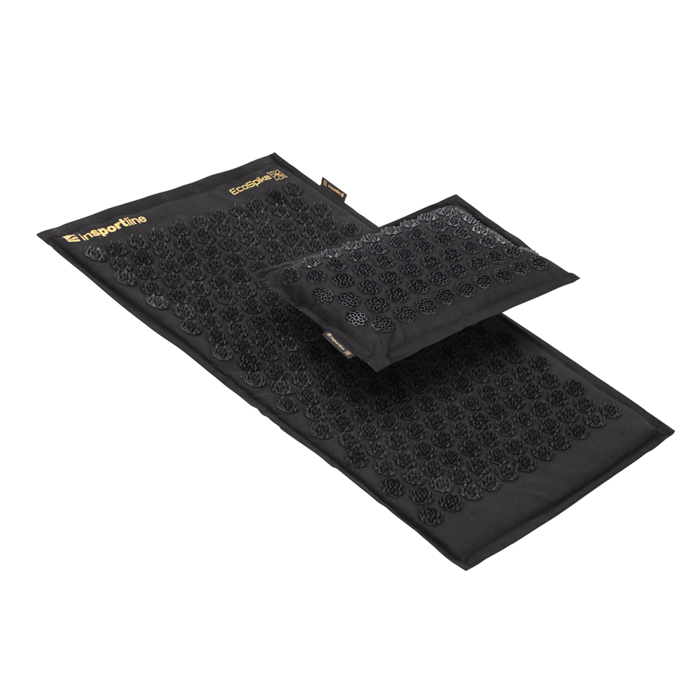 Akupresurní podložka a polštář inSPORTline EcoSpike černá - Obrázek 4
