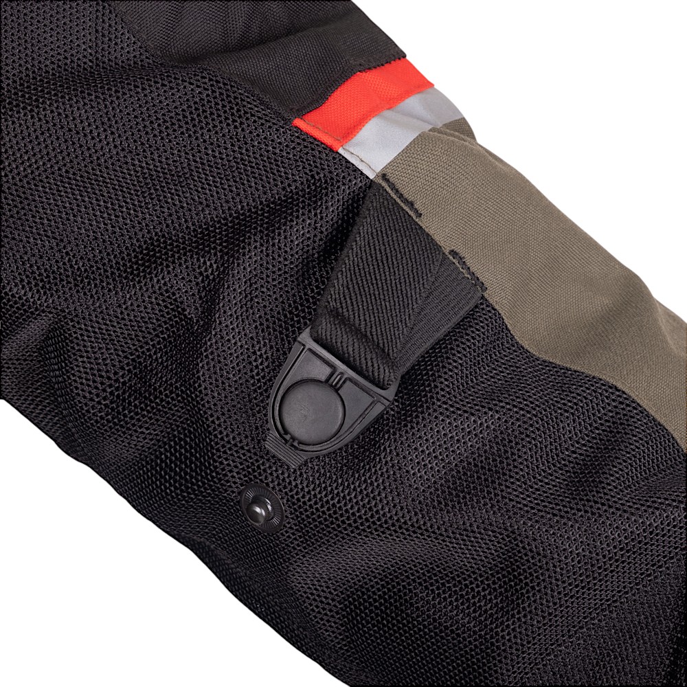 Letní moto bunda W-TEC Rovin černo-zeleno-červená XL rozšířená - Obrázek 7