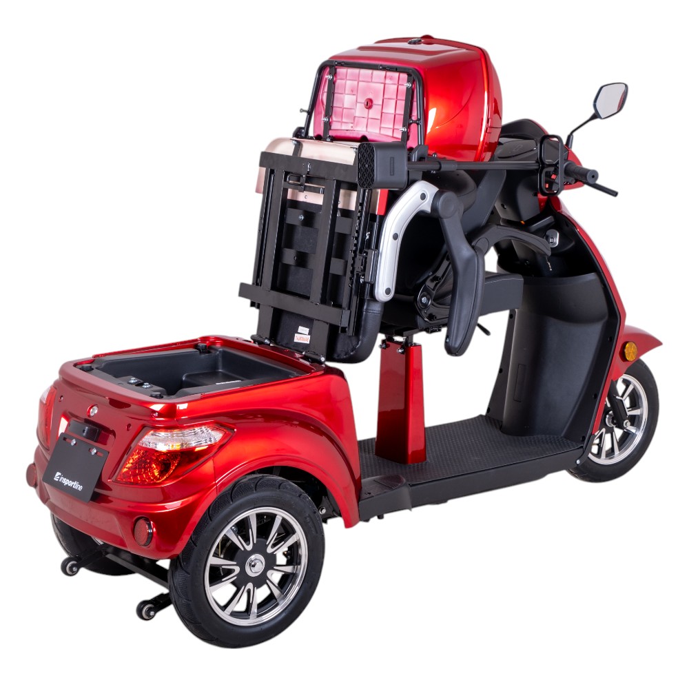 Elektrický tříkolový vozík inSPORTline Zorica Duo dvoumístný hnědá - Obrázek 7