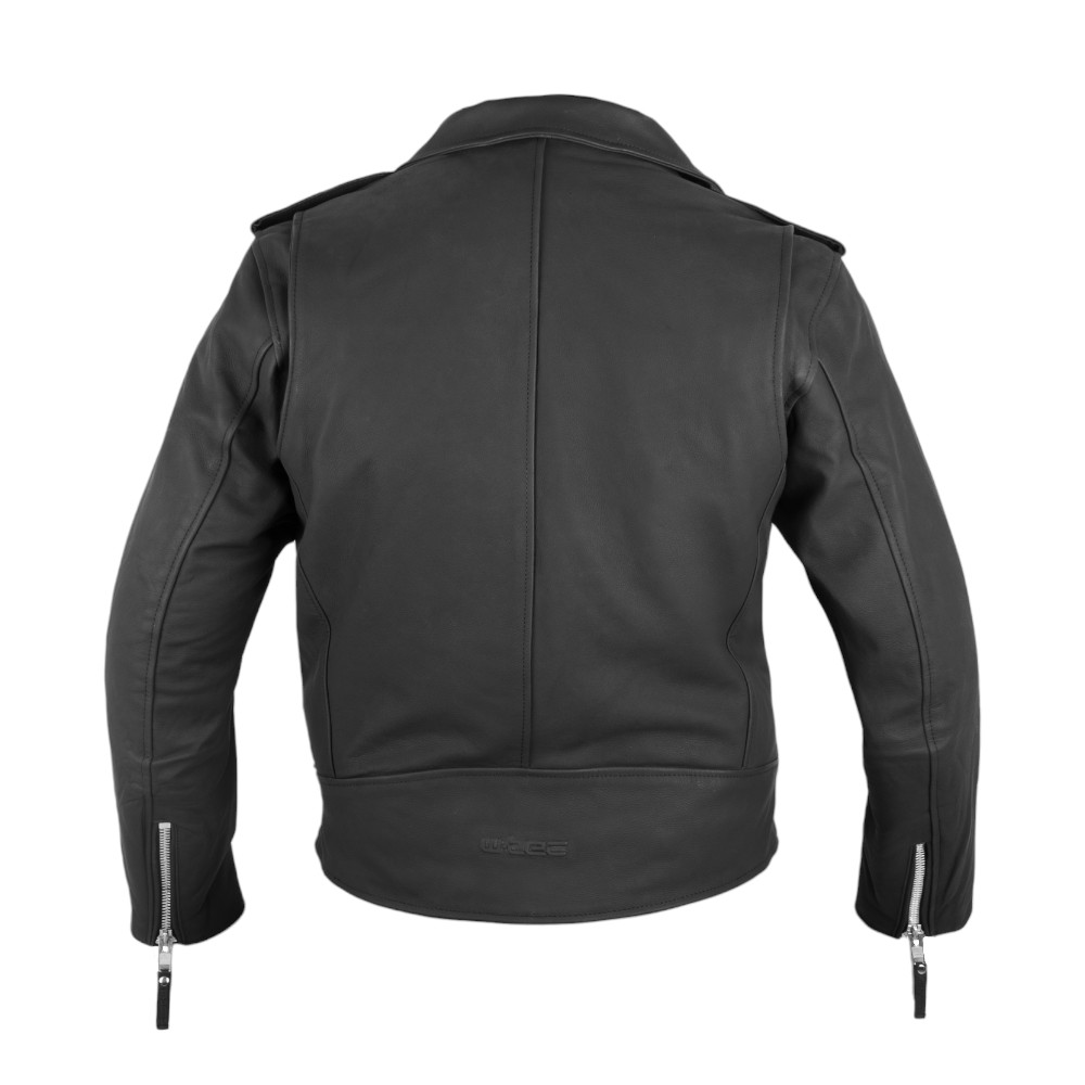 Pánská kožená bunda W-TEC Brineo matně černá XL rozšířená - Obrázek 3