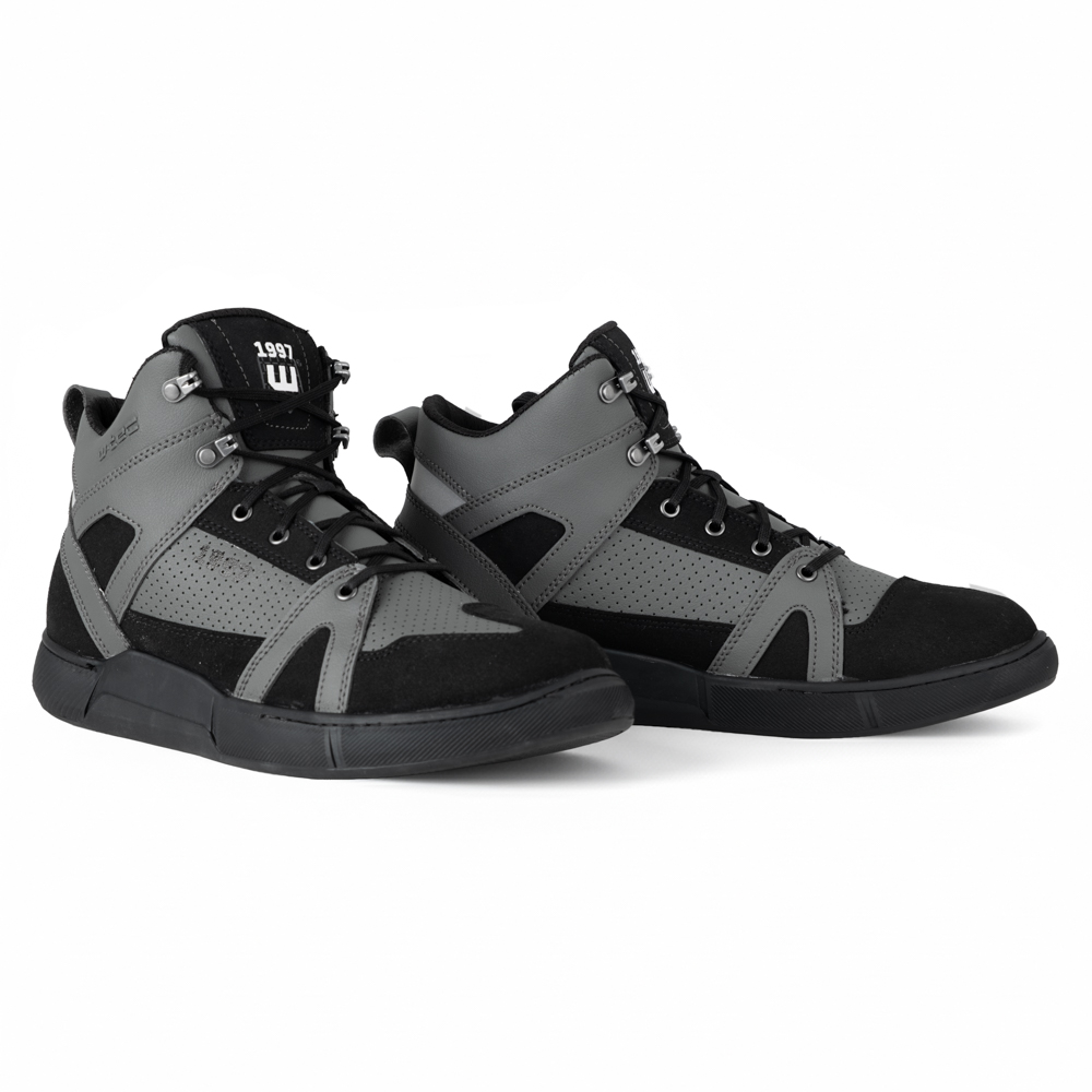 Moto boty W-TEC Milwook šedo-černá 37