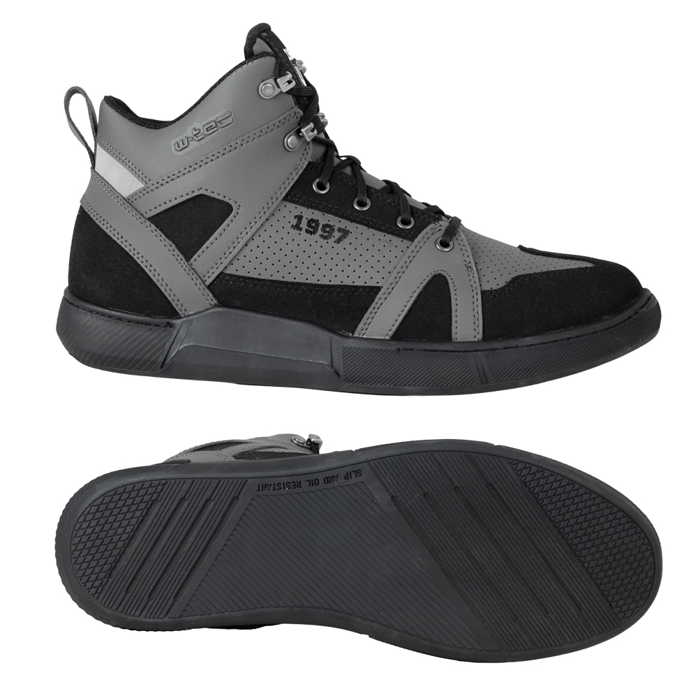Moto boty W-TEC Milwook šedo-černá 38