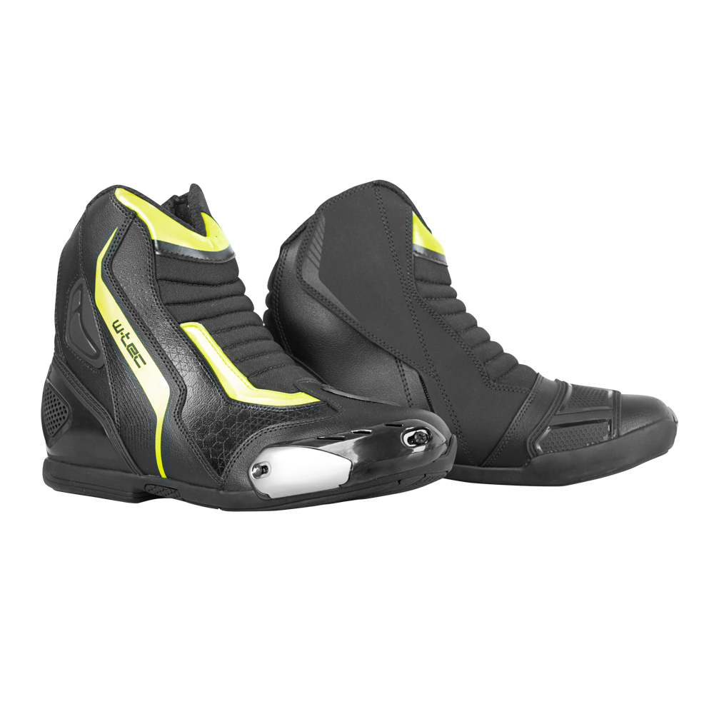 Moto boty W-TEC GlamCE černá-fluo žlutá 39