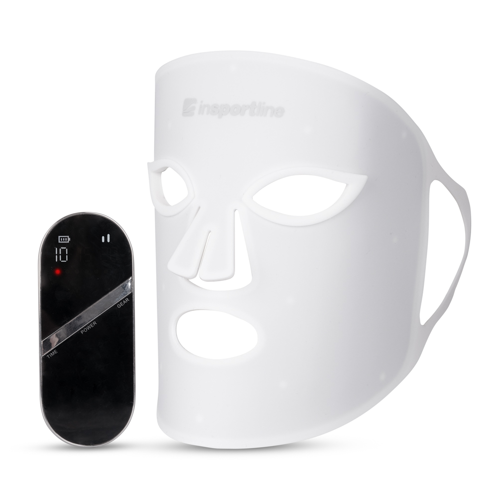 Nabíjecí silikonová ošetřující LED maska inSPORTline Santorina