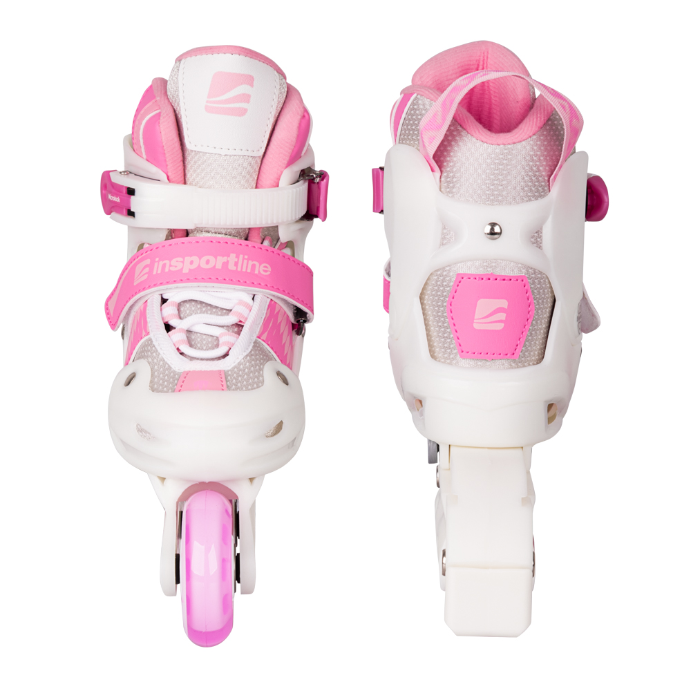 Dětské kolečkové brusle inSPORTline Caneto s předními LED kolečky XS (27-30) - Obrázek 3