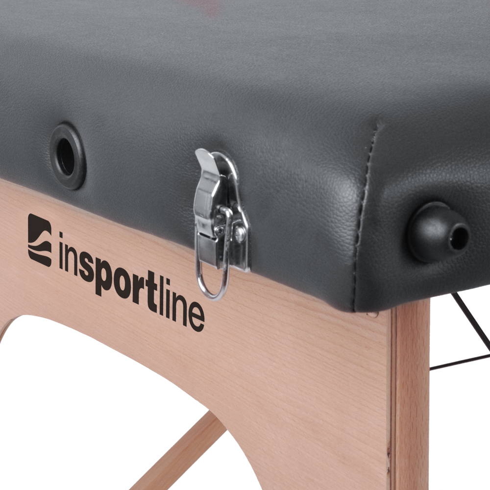 Masérské lehátko inSPORTline Orashi 186x60x62,5-85,5 cm 2-dílné dřevěné krémová (obrázek 9)
