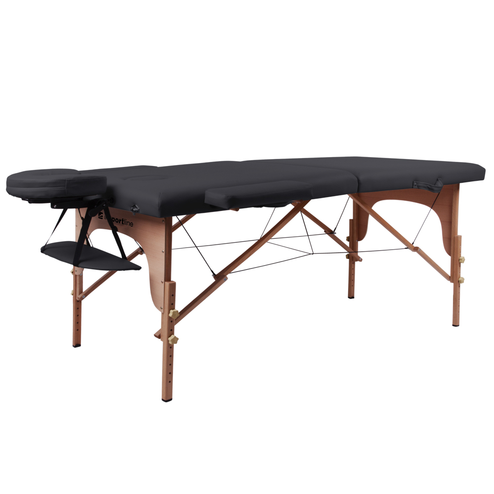 Masérské lehátko inSPORTline Orashi 186x60x62,5-85,5 cm 2-dílné dřevěné krémová (obrázek 4)