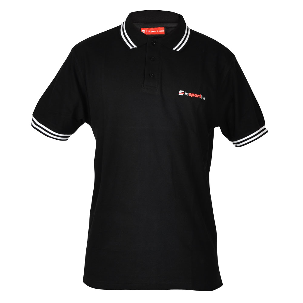 Sportovní tričko inSPORTline Polo černá - XL