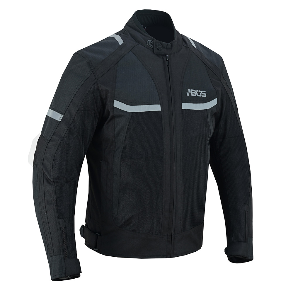 Pánská letní moto bunda BOS Libera Black 3XL (obrázek 4)