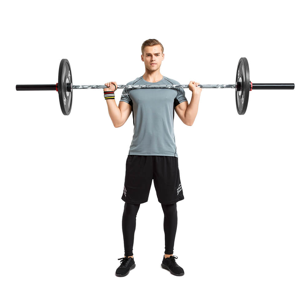 Vzpěračská tyč s ložisky inSPORTline OLYMPIC OB-86 PCMC 220cm/50mm 20kg, do 675kg, bez objímek (obrázek 3)