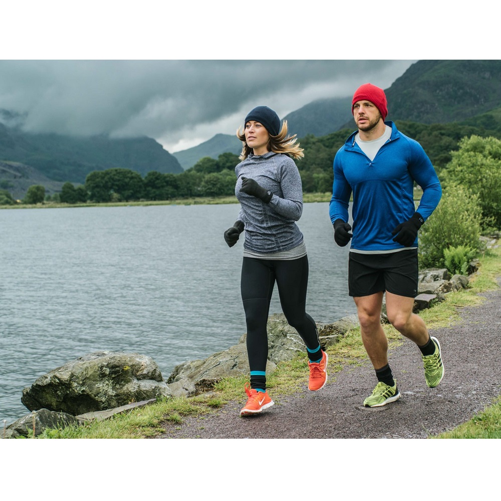 Nepromokavé merino ponožky DexShell Hytherm PRO Tangelo Red Stripe M (39-42) (obrázek 9)