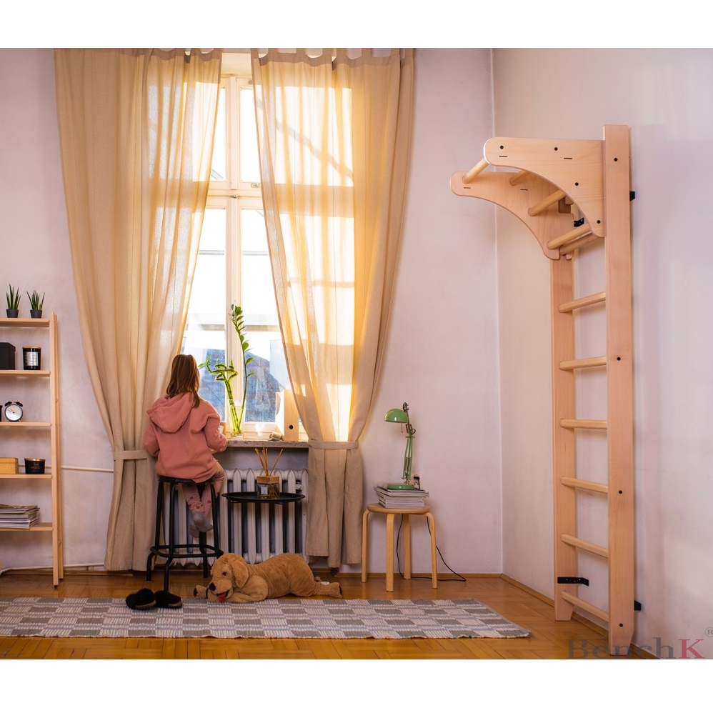 Žebřiny s hrazdou BenchK 111 220x64 cm - Obrázek 3