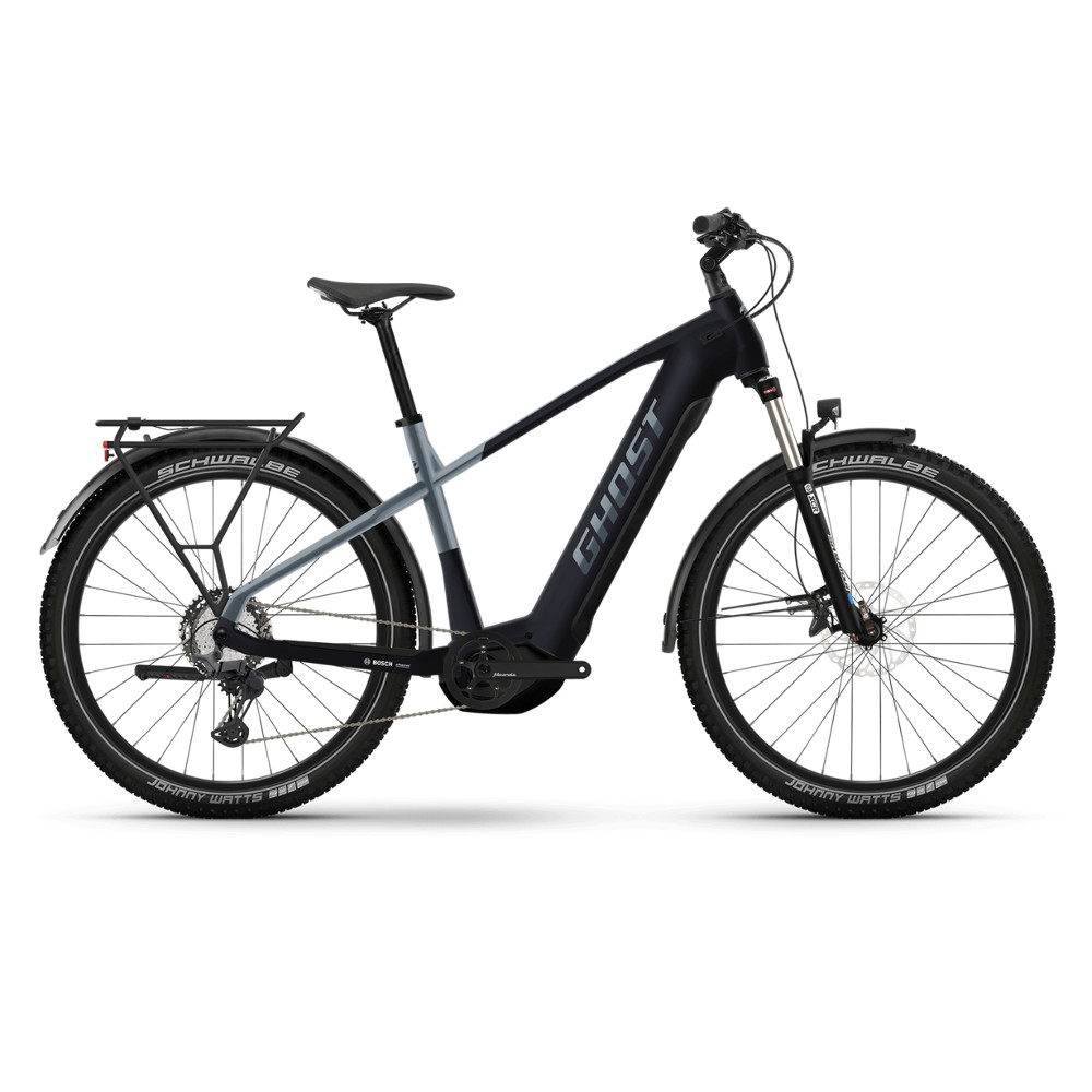 Trekingové elektrokolo Ghost E-Teru Advanced 27,5" EQ B750 8.0 Black/Grey - XL (21,5", 187-195 cm)