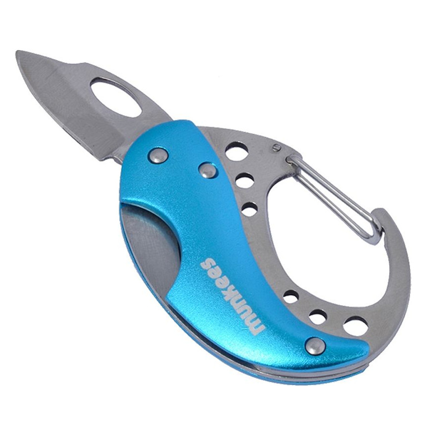 Levně Mini karabina se skládacím nožem Munkees Mini Carabiner Knife