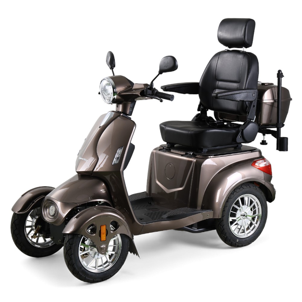 Elektrický čtyřkolový vozík inSPORTline Antun hnědá