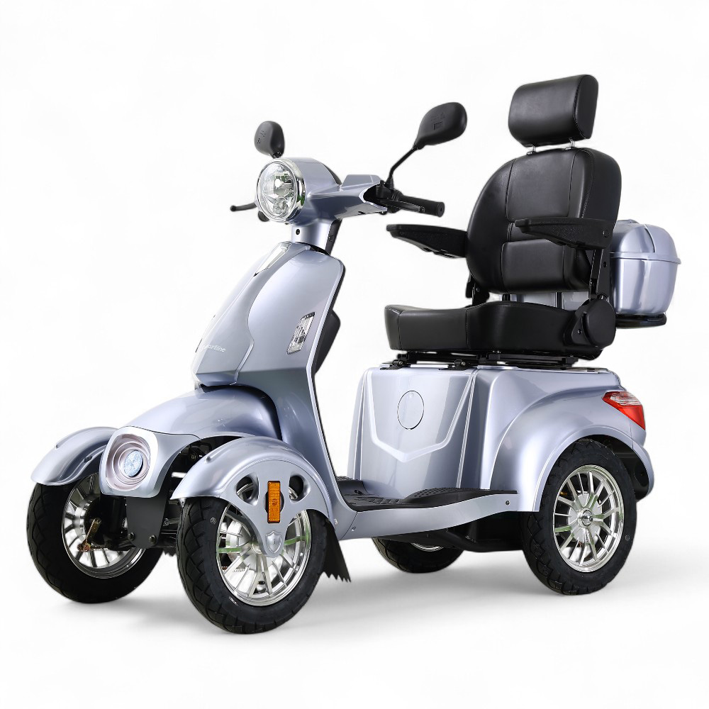 Elektrický čtyřkolový vozík inSPORTline Antun levandulově stříbrná