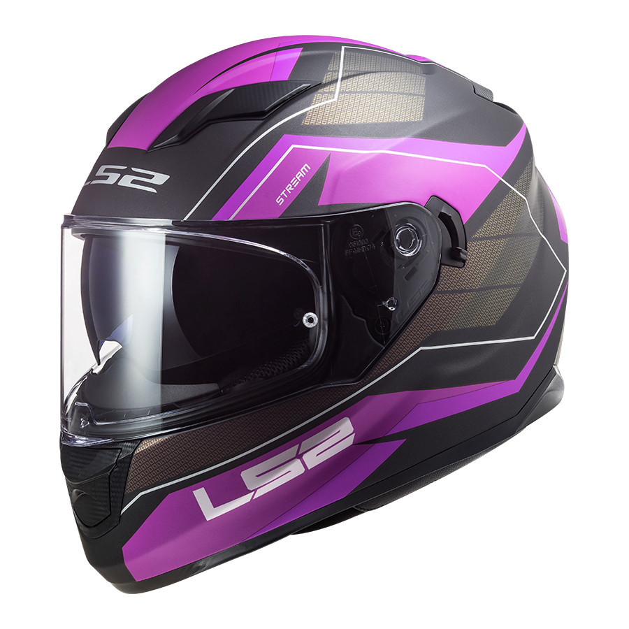 Moto přilba LS2 FF320 Stream Evo Mercury Matt Titanium Purple  Mercury Matt Titanium Purple  XXL (63-64)