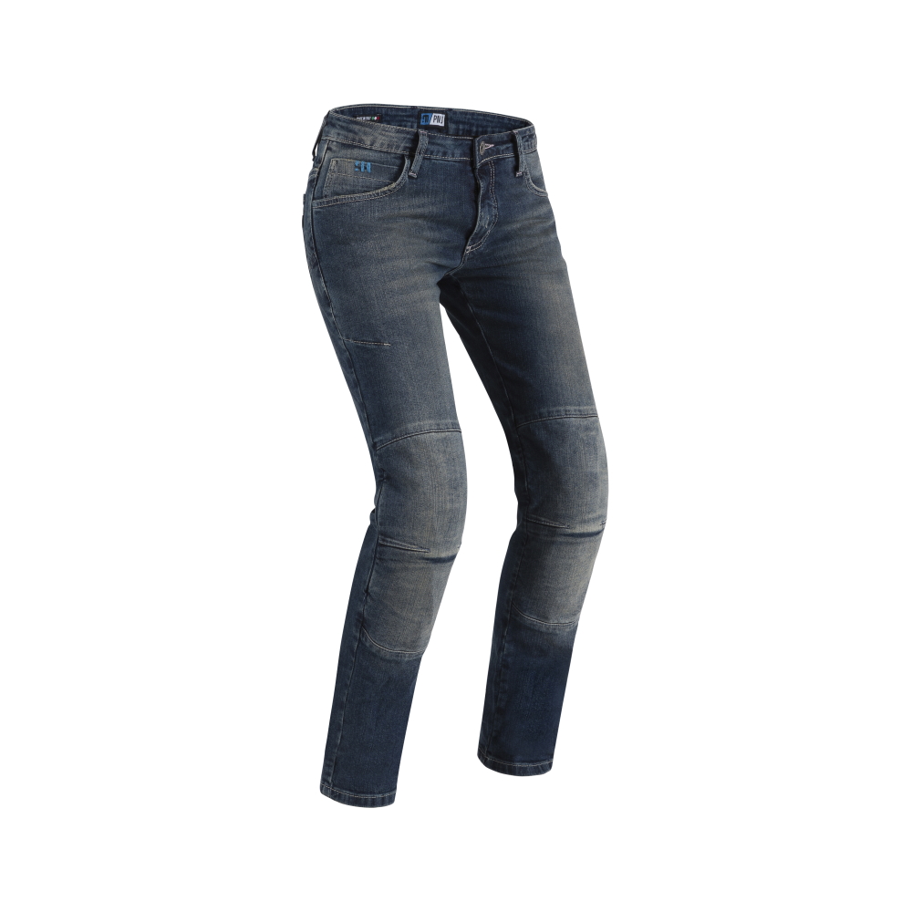 Dámské moto jeansy PMJ Florida MID CE modrá - 32