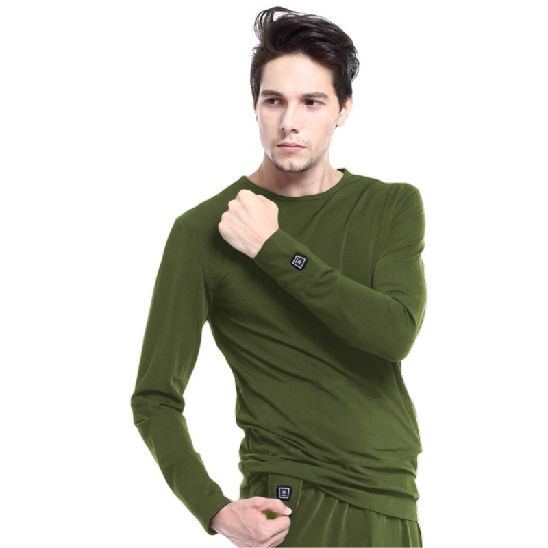 Vyhřívané tričko s dlouhým rukávem Glovii GJ1C  zelená  M - zelená