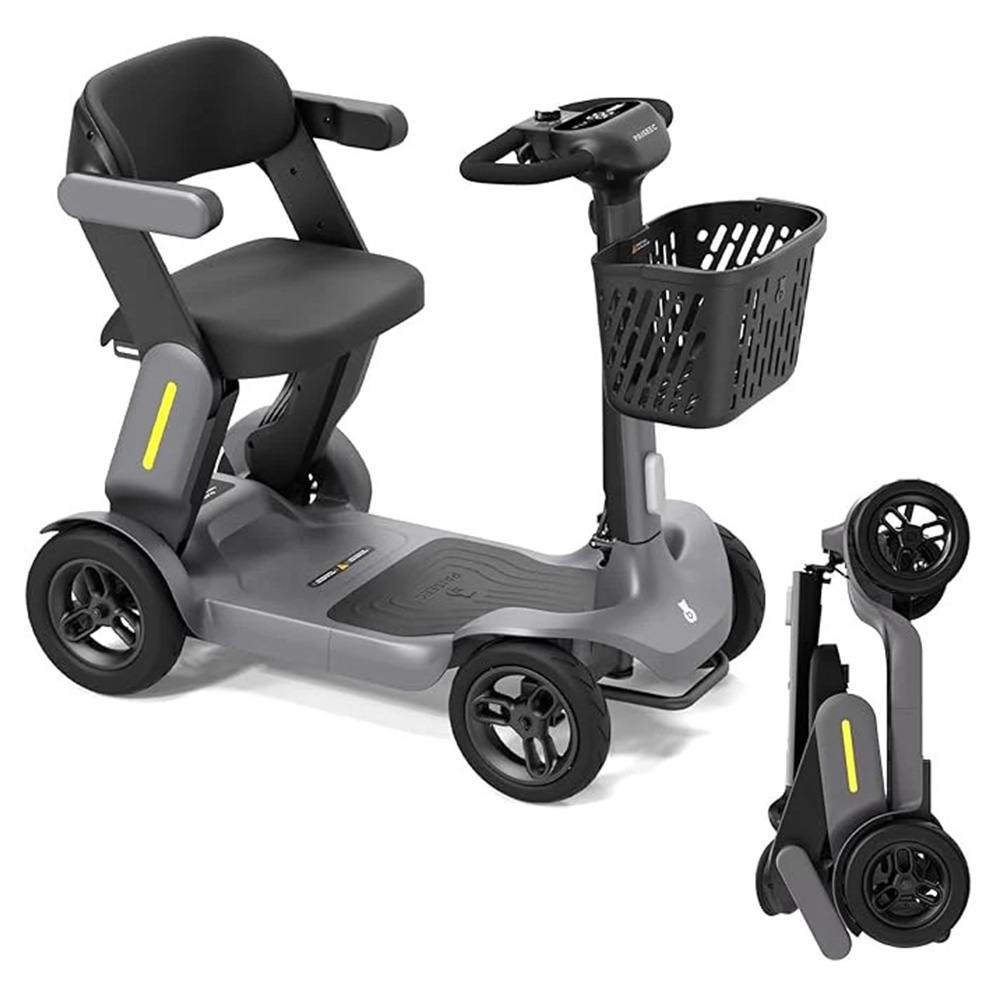 Elektrický čtyřkolový vozík inSPORTline Clis • 10km/h • až 40km dojezd šedá