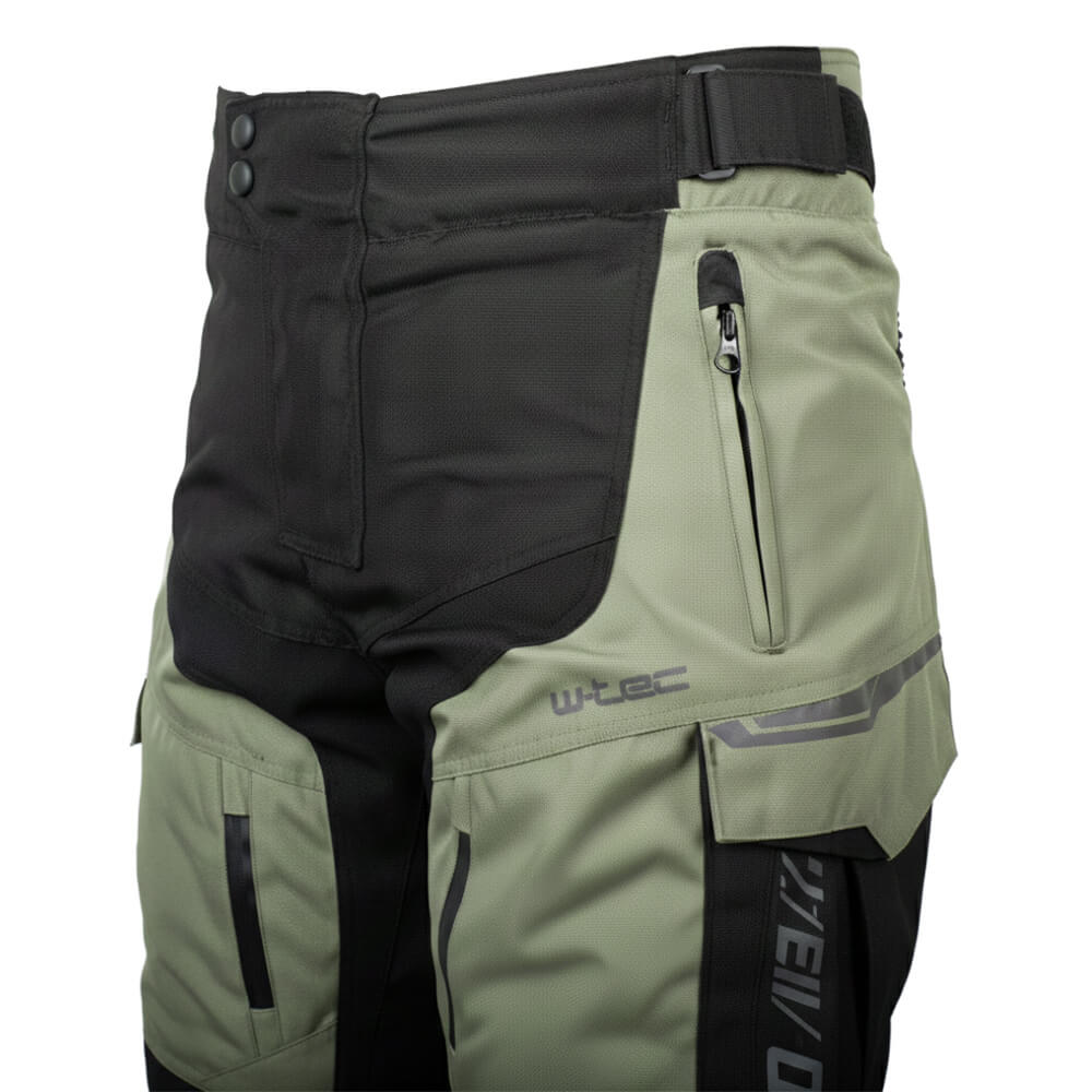 Moto kalhoty W-TEC Karmal černo-olivově zelená M (obrázek 8)