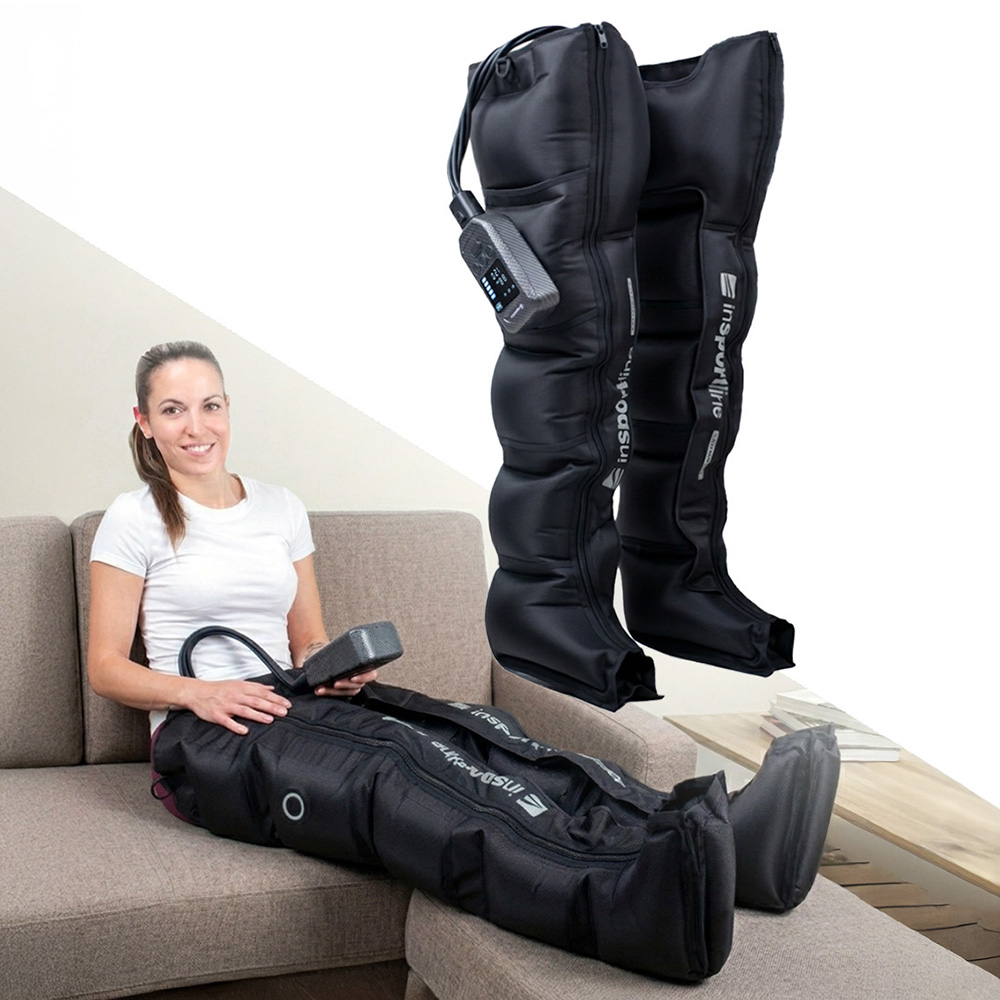 Kompresní masážní nohavice inSPORTline Compflex 50-160 mmHg, 5 komor, 2500 mAh L (170-185)