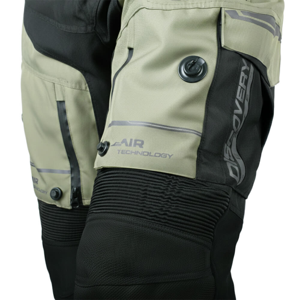 Moto kalhoty W-TEC Karmal černo-olivově zelená M (obrázek 9)