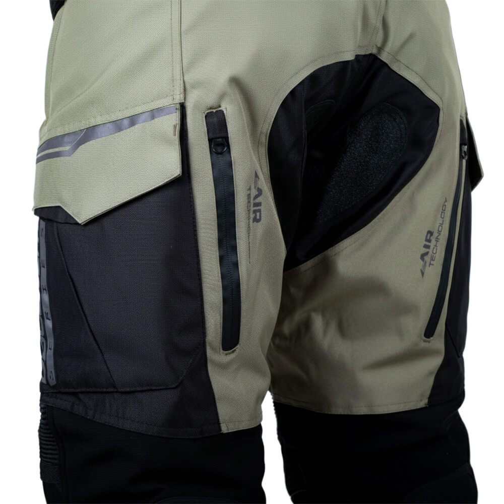 Moto kalhoty W-TEC Karmal černo-olivově zelená M (obrázek 10)