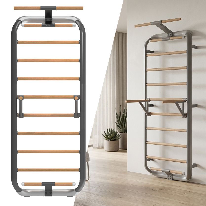Žebřiny inSPORTline Wootkit 220x86 cm šedá