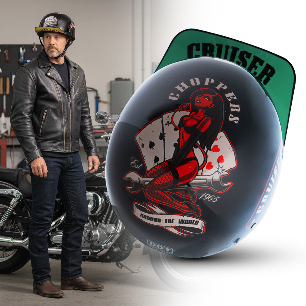 Retro otevřená přilba W-TEC Skarim XXL (63-64) - Obrázek 6