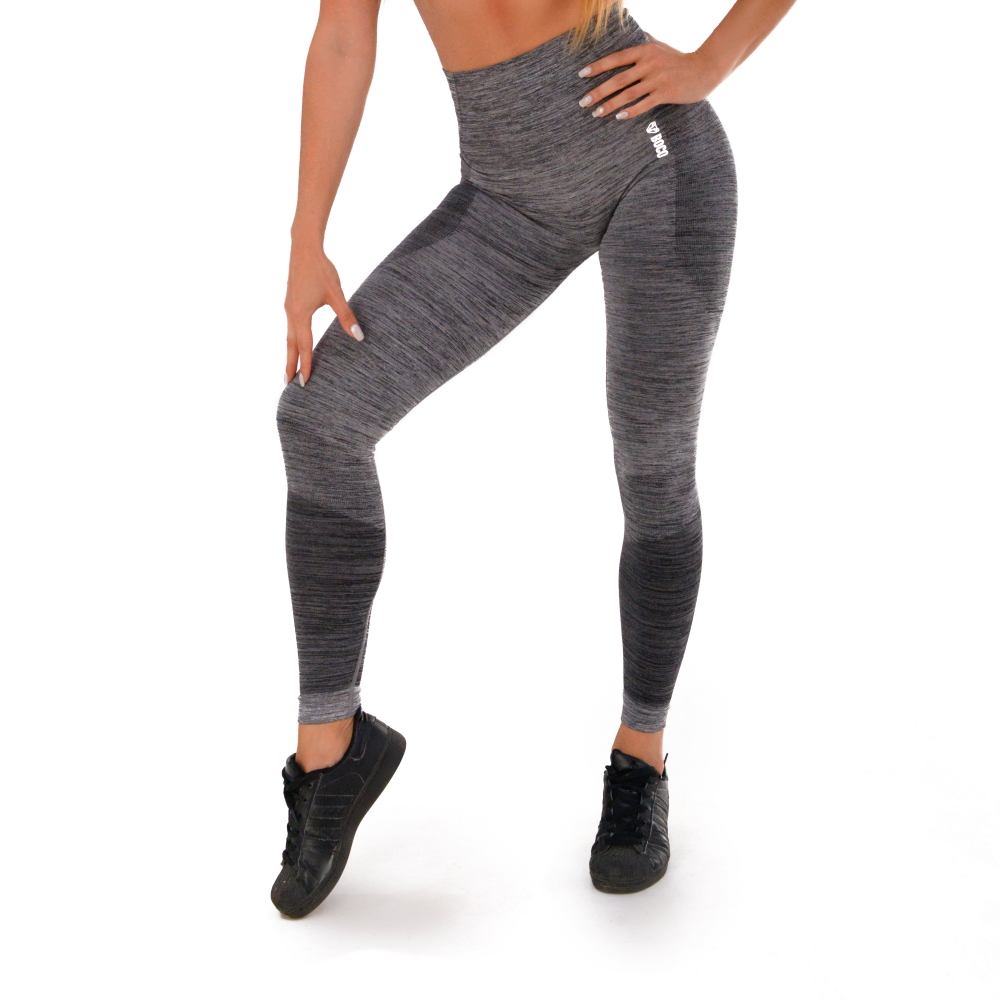 Dámské legíny Boco Wear Grey Melange Push Up  šedá  M/L