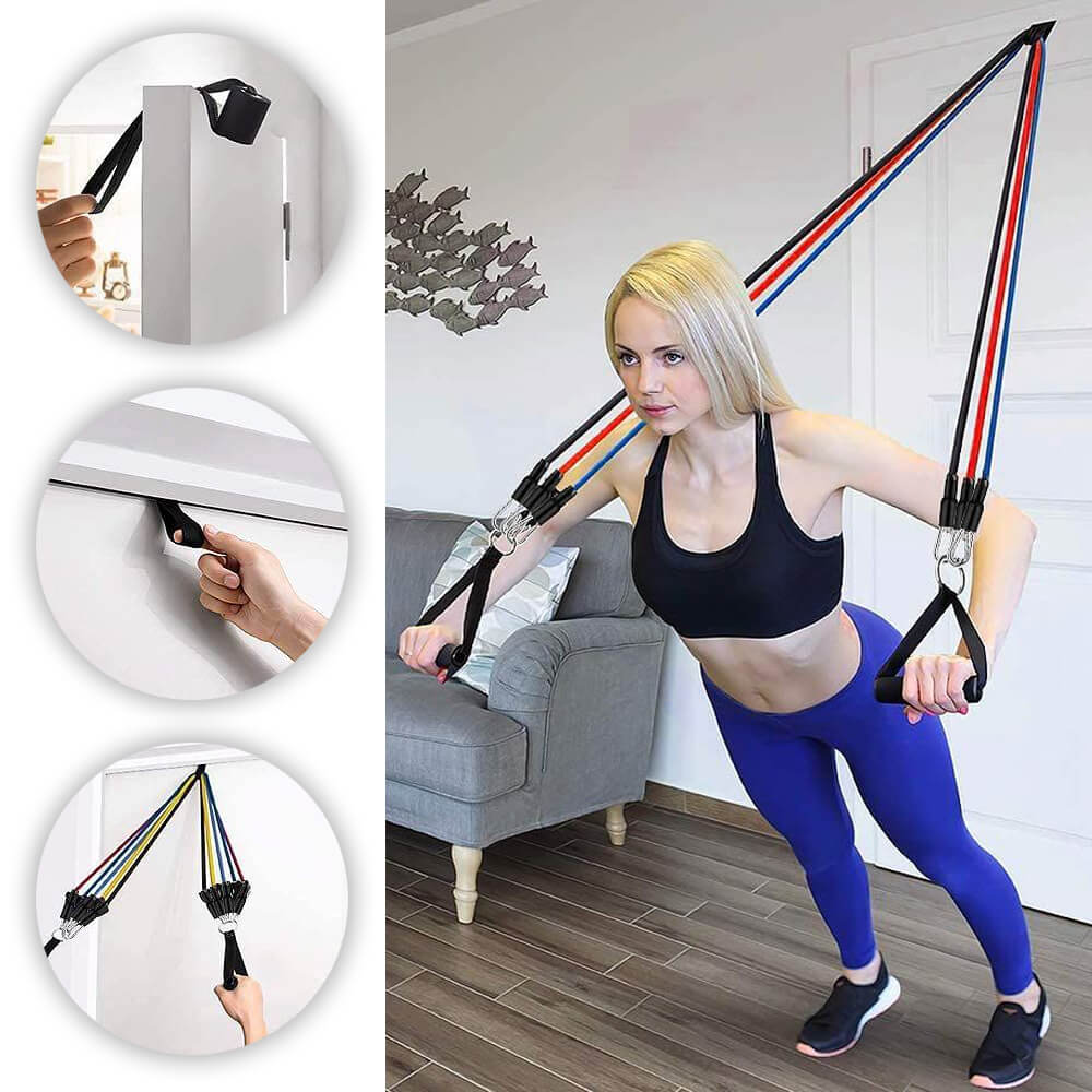 Nastavitelný gumový expandér inSPORTline Morpo Tubes 140 cm / 4,5-45 kg (obrázek 8)