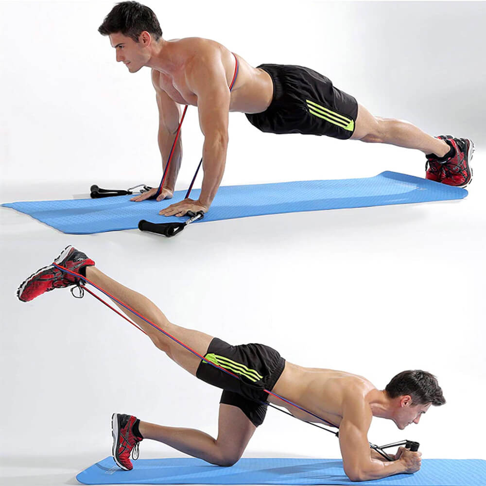 Nastavitelný gumový expandér inSPORTline Morpo Tubes 140 cm / 4,5-45 kg (obrázek 9)