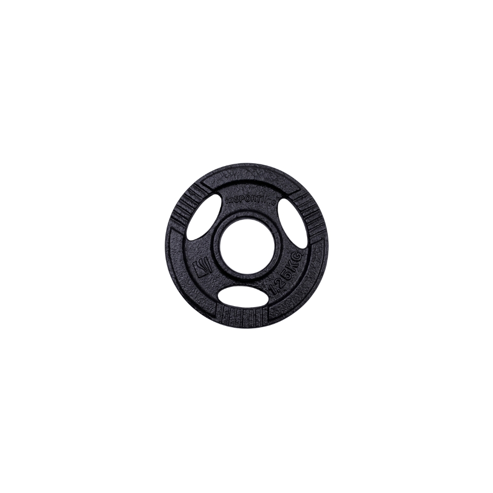 Litinový olympijský kotouč inSPORTline Hamerton Black 1,25 kg 50 mm