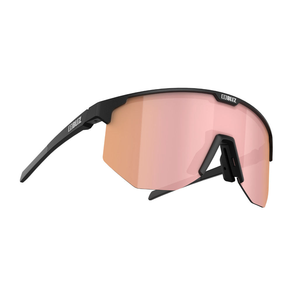 Levně Sportovní sluneční brýle Bliz Hero 022 Matt Black Brown w Pink