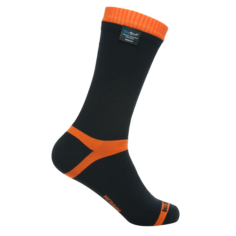 Nepromokavé merino ponožky DexShell Hytherm PRO  Tangelo Red Stripe  S (36-38)