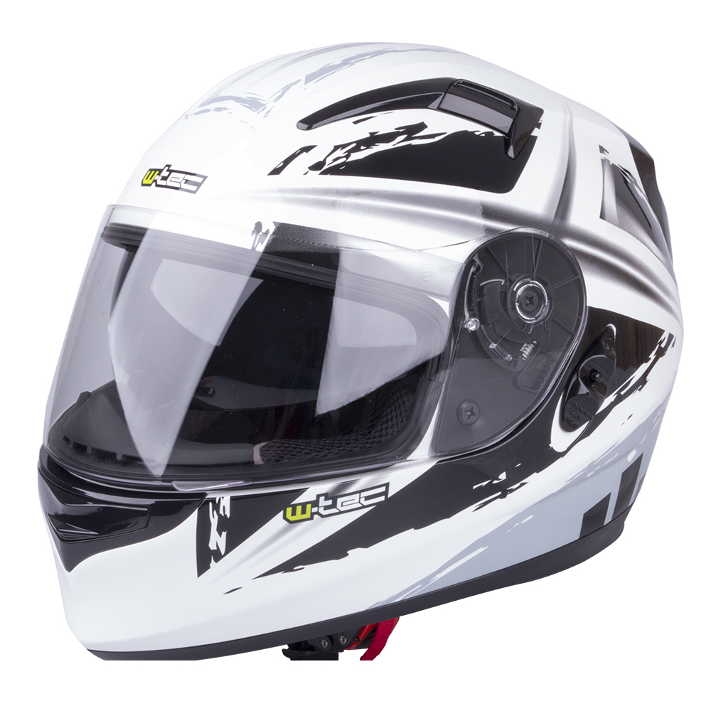 Moto přilba W-TEC V122 černo-bílá - XL (61-62)