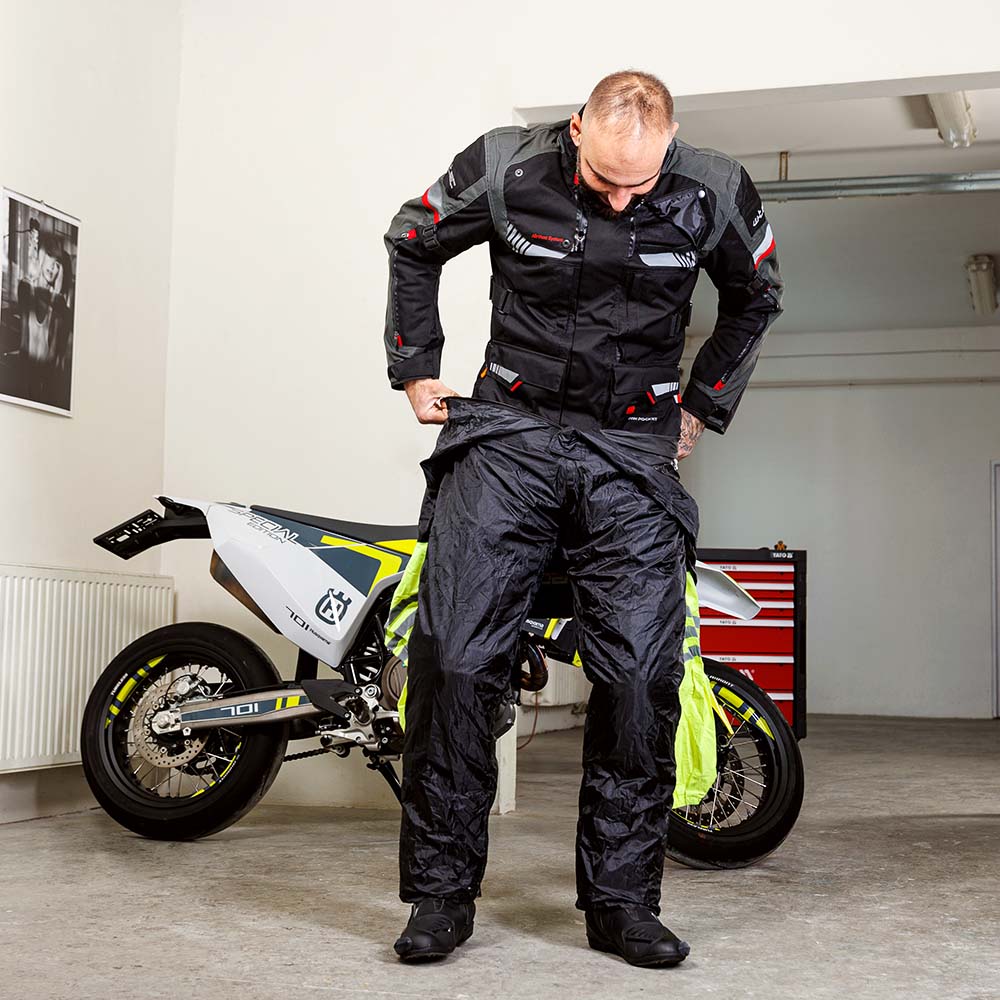 Moto pláštěnka W-TEC Smedava černá-fluo 3XL - Obrázek 4
