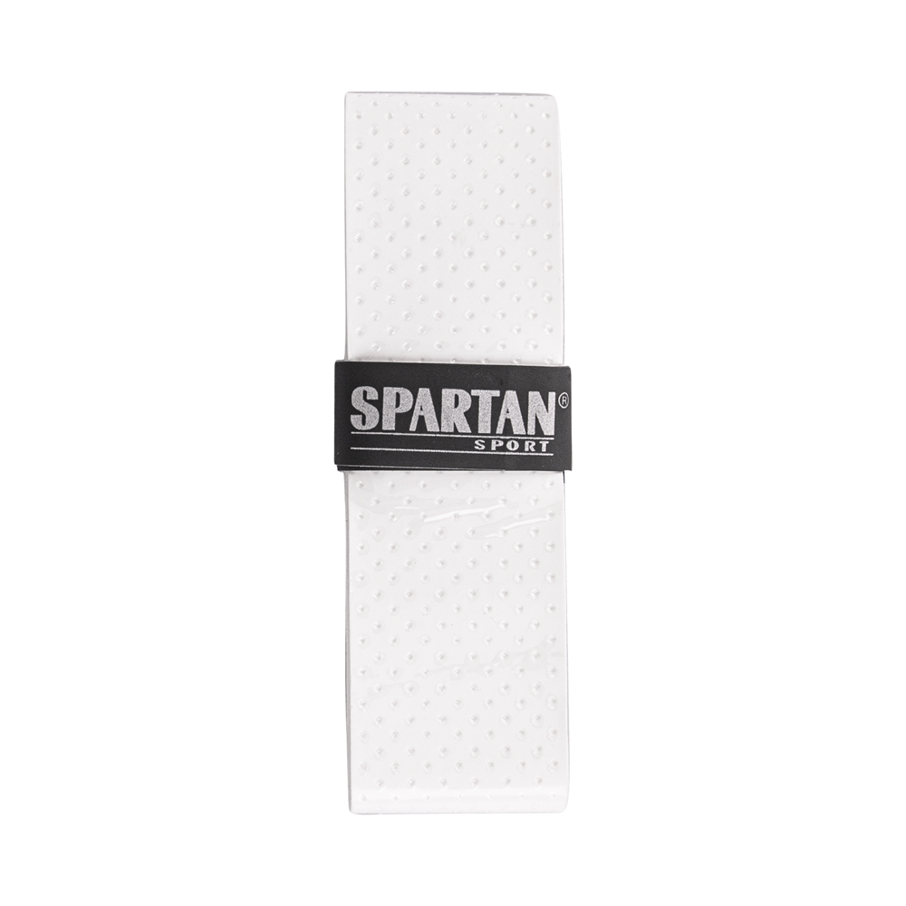 Tenisový grip Spartan Super Tacky 0,6mm  bílá - bílá