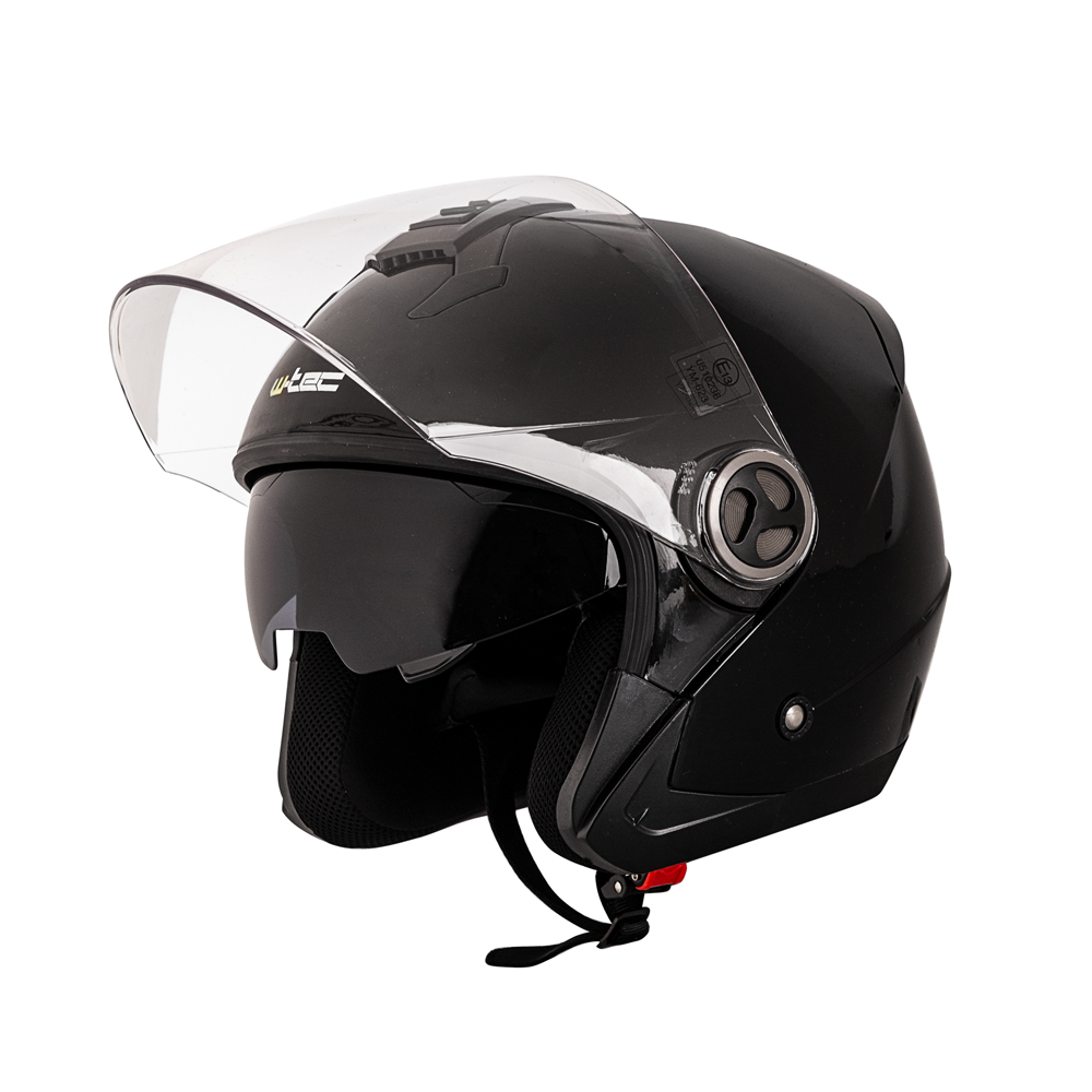 Moto přilba W-TEC YM-623 Pure Black Gloss - XS (53-54)